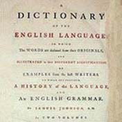 Samuel Johnson publishes an English dictionary containing 42,773 words.