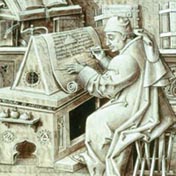 Cassiodorus founds a monastery devoted to copying, preserving, and translating classic texts, initiating the tradition of literary monasticism.