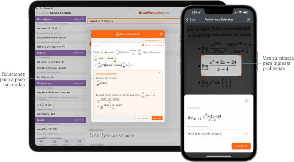 Aplicación Wolfram|Alpha para iOS