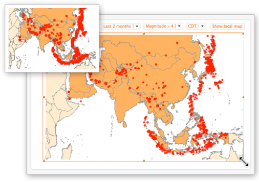 Modifique el tamaño de mapas, representaciones o imágenes para expandir